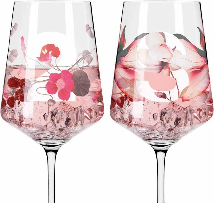 Produktbild Ritzenhoff Aperitifgläser Blumen & Zahlen Sommersonett (5.44 dl, 2 x, Aperitifgläser)