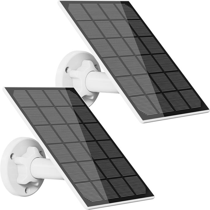 Produktbild Casativo Solarpanel mit USB-C Anschluss, für Akku-IP-Kameras, je 3 Watt, IP65, 2er-Set (3 W, 0.24 kg)