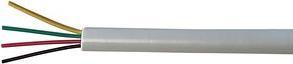 Produktbild RND Electronics Fernmeldekabel PVC 4x 0.16mm² Kupfer, blank Weiss 100m (100 m)