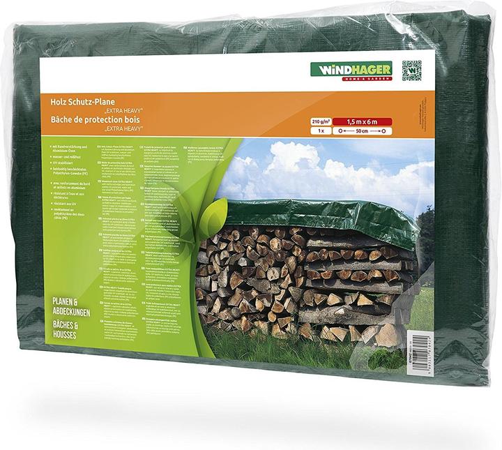 Windhager Holz Schutz-Plane Extra Heavy (1.5 x 6 m)
