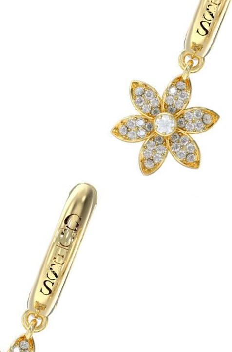 Image du produit Guess 30MM PAVE FLOWER HUGGIES Boucles d'oreilles (Acier inoxydable)