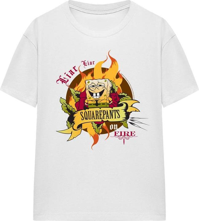Spongebob Squarepants Liar Liar Pants On Fire TShirt (M)