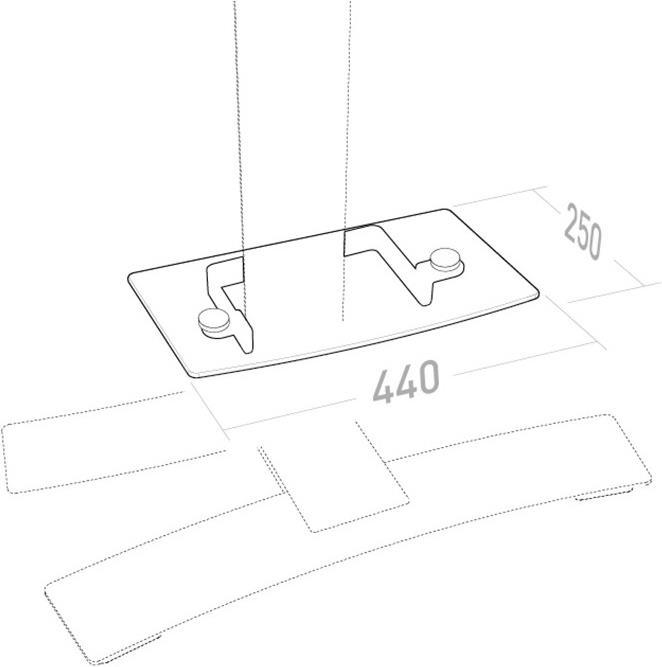 Actual product image Erard Will shelf (AV Support)