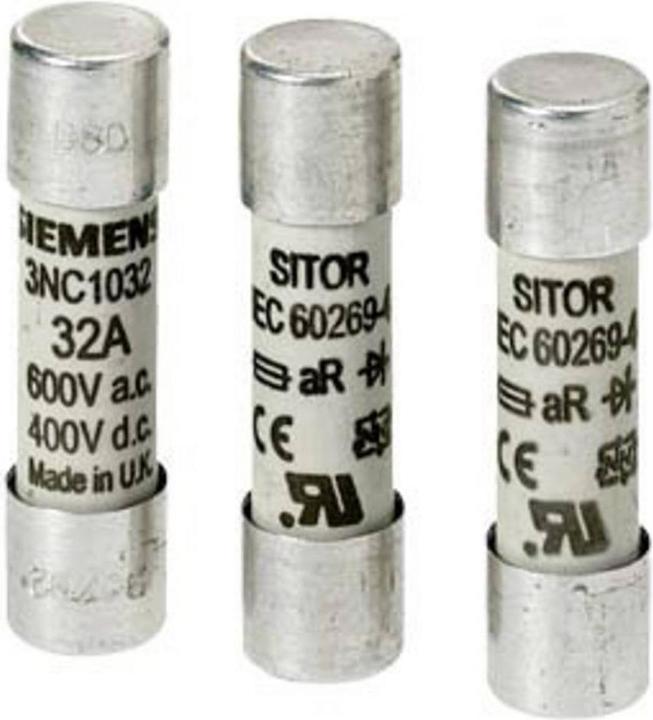 Produktbild Siemens SITOR-Zylindersicherung 10x38mm 32A 600V (Zylindersicherung, 32 A)