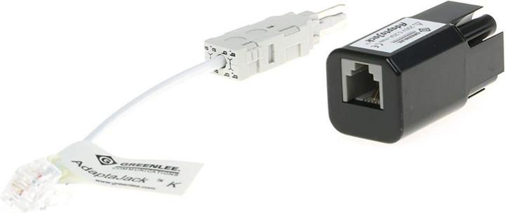 Immagine prodotto Tempo Communications Adapter, AdaptaJack, RJ11-Buchse - Krone-Stecker, 200VDC, 250mA, Black / Grey (Adattatore)