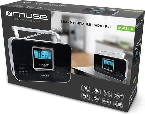 Produktbild Muse M-087R Black, 2-band PLL stereo portable radio (FM, MW)