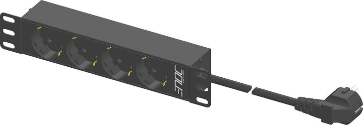 Actual product image Enoc EPU 04 Socket strip 4-fold Schuko 2m (4 x, CEE 7/3, 2 m)