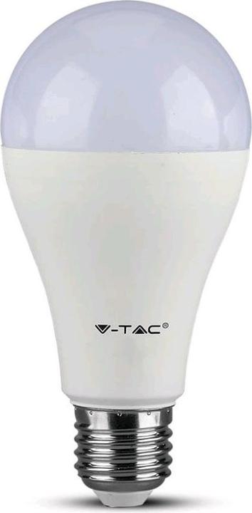Actual product image V-TAC VT215 LED Bulb SAMSUNG Chip 15W E27 A65 Plastic Warm White (E27, 15 W, 1250 lm, 1 x, G)