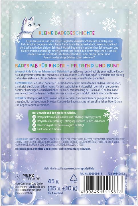 Image du produit Tetesept Kids Knisterbad Eiskristall (Bain moussant)