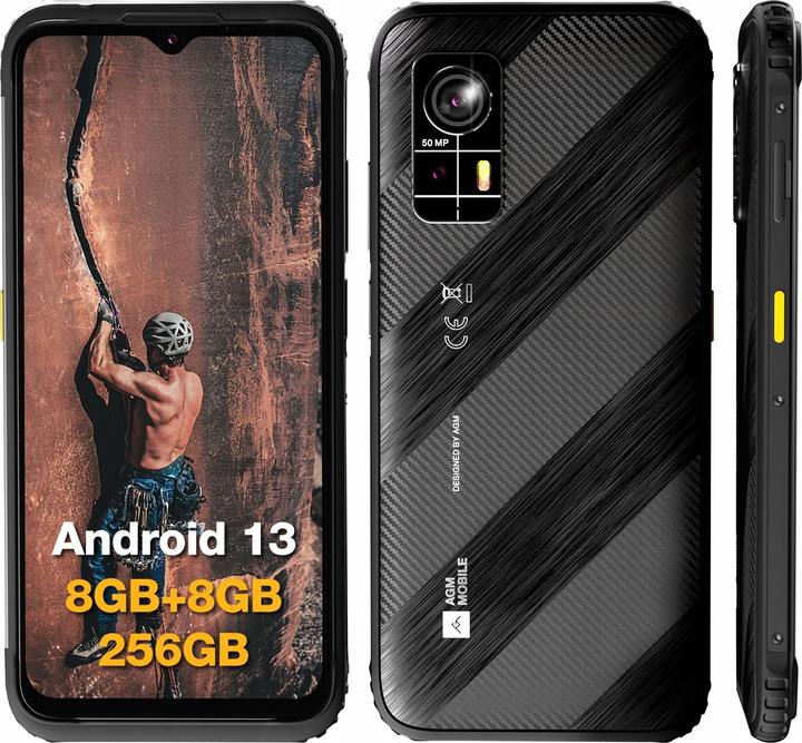 Actual product image Bea-Fon AGM MOBILE H6 Rugged smartphones (256 GB, Black, 6.56", Dual SIM, 50 Mpx, 4G)