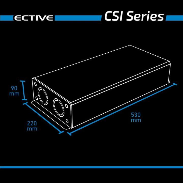 Immagine prodotto Ective CSI 25 Inverter sinusoidale 2500W 24V