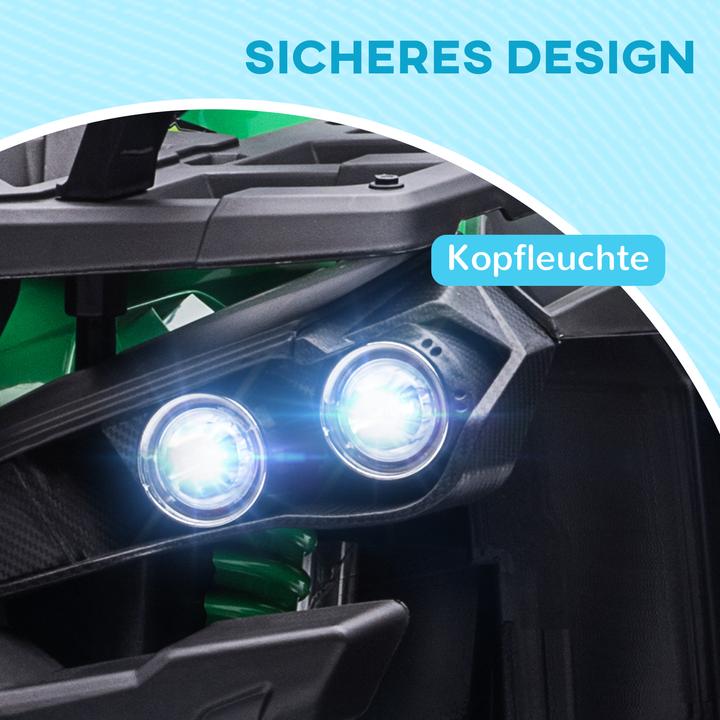 Produktbild Homcom Kinder Elektrofahrzeug Metall, Kunststoff Grün (12 V)