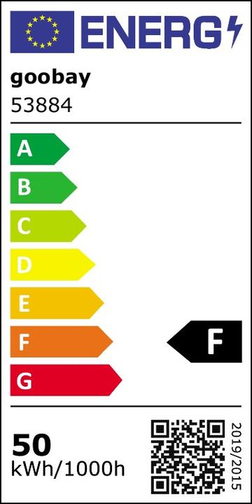 Label énergétique Goobay Projecteur d'extérieur à LED (4260 lm, IP44)