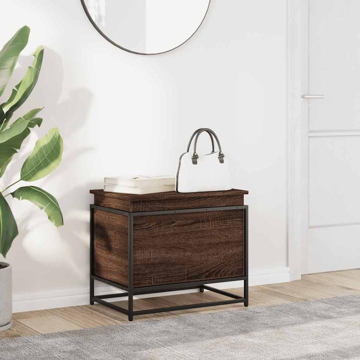 Actual product image VidaXL Storage box with lid Toy box Storage box Brown oak-look (123.60 l)