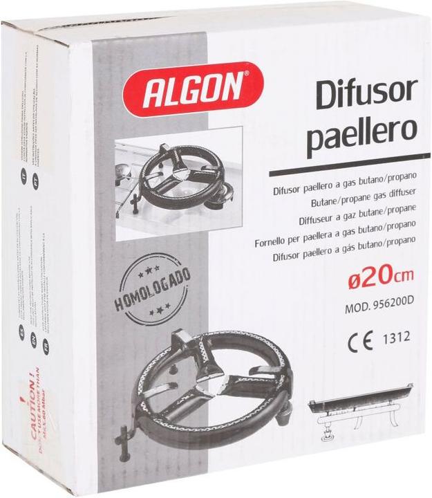 Actual product image Algon 20cm paellero diffuser butane / propan gas