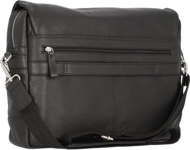 Umhängetasche ORO Leder schwarz