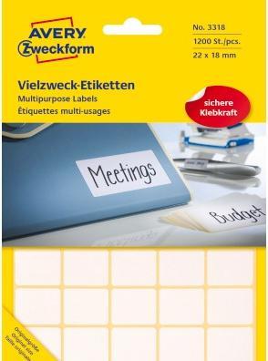 Actual product image Avery Mini organisation labels
