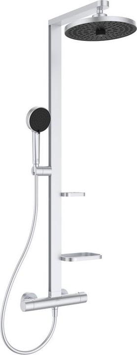 Produktbild Ideal Standard Duschsystem Alu+: Ceratherm Brausethermostat 2 Ablagen, 2F-Handbrause, 2F-Kopfbrause