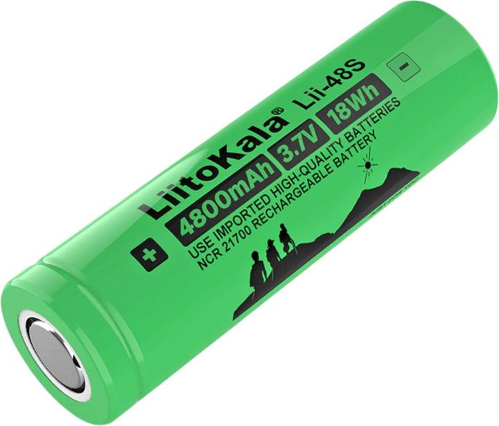 Image du produit Purecrea Batterie Li-Ion 3.7V 4800mAh NCR21700 avec pôle plat (1 pcs, 21700, 4800 mAh, Batterie)