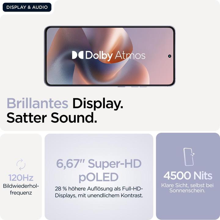 Produktbild Motorola MOTO G86 8/256GB (256 GB, Cosmic Sky, 6.67", Dual SIM, 50 Mpx, 5G)