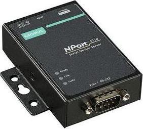 Produktbild Moxa NPORT 5110-T - RS-232-Geräteserver mit 1 Anschluss, Betriebstemperatur -40 bis 75 °C