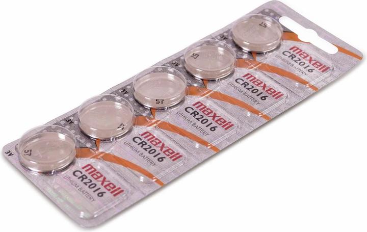 Produktbild Maxell Knopfzelle CR2016 (5 Stk., CR2016, 90 mAh)