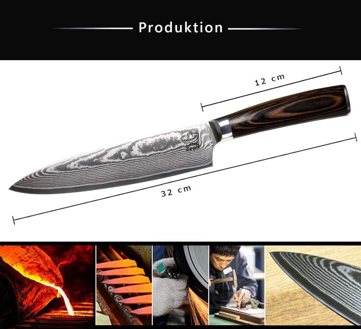 Image du produit Zeuß Couteau damassé (20 cm)
