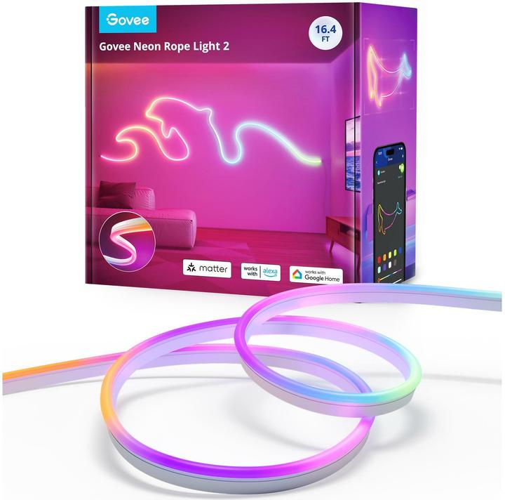 Produktbild Govee Neon Preinstalled Strip Light (Mehrfarbig, 500 cm, Outdoor)