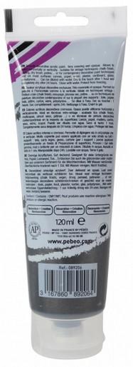 Immagine prodotto Pebeo Decocrème Colore acrilica madreperla (Madreperla nera, 120 ml)