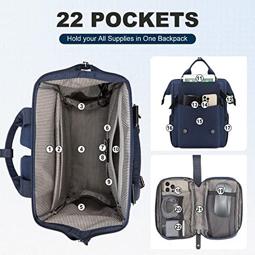 Image du produit Only-Bags.Store Sac à dos, sac à dos scolaire pour ordinateur portable 15,6 pouces avec pochette pour câble de