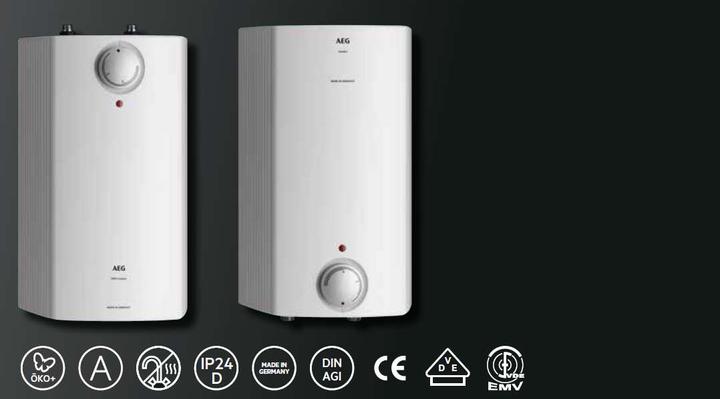 Actual product image AEG Haustechnik Hoz 5 Comfort unpressurised small cylinder, over-counter boiler 5 litre low pressure, with plug, 2