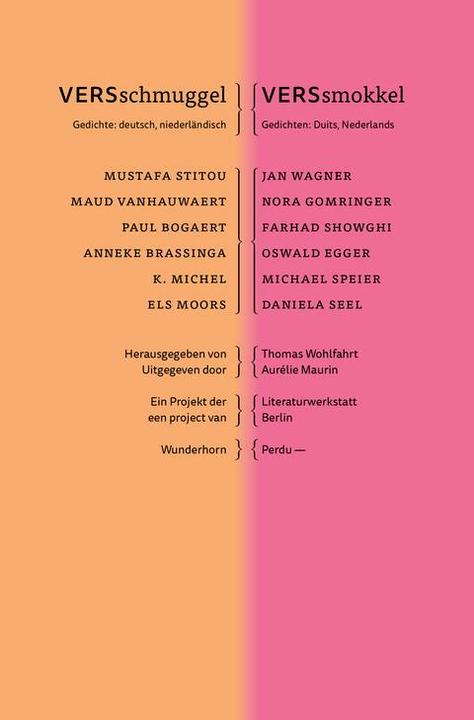 Actual product image VERSmuggle/VERSsmokkel (German, Jan Wagner, Nora Gomringer, Oswald Egger, Daniela Seel, Aurélie Maurin, 2016)