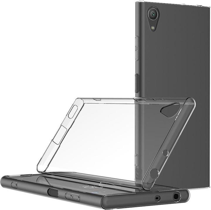 Produktbild König Design Sony Xperia XA1 Plus Hülle Transparent Silikon Case durchsichtige Handyhülle (Xperia XA1 Plus)