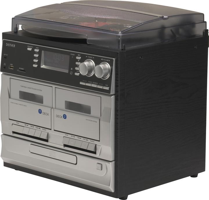 Actual product image Denver MRD-166 (Record player, CD player, Tape deck, 2x 2 W)