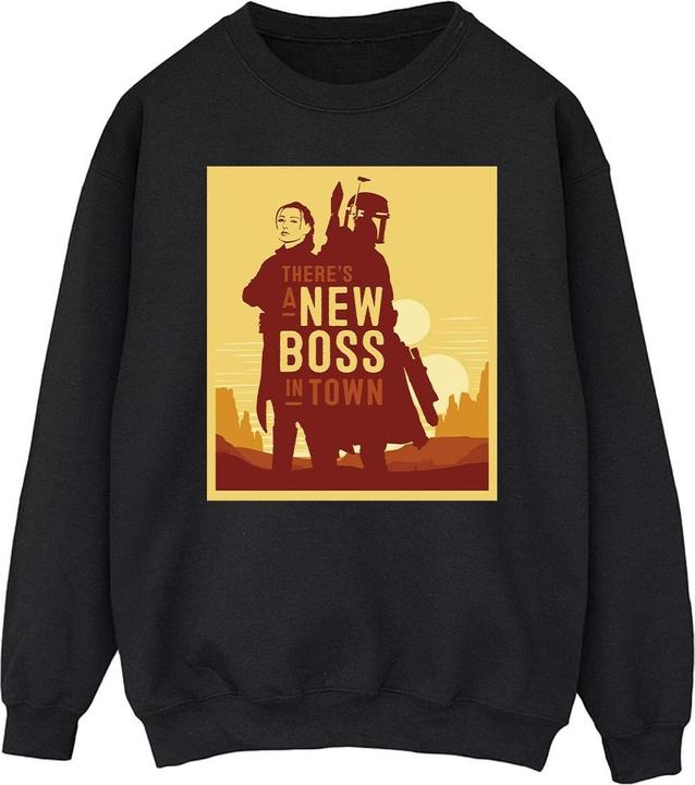 Star Wars The Book Of Boba Fett New Boss Sun Silhouette Sweatshirt (3XL)