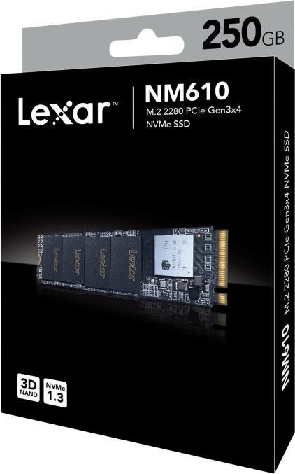 Produktbild Lexar NM610 (250 GB, M.2 2280)