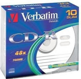 Immagine prodotto Verbatim CD-R 700MB 10-Pack Slimcase (10 x)