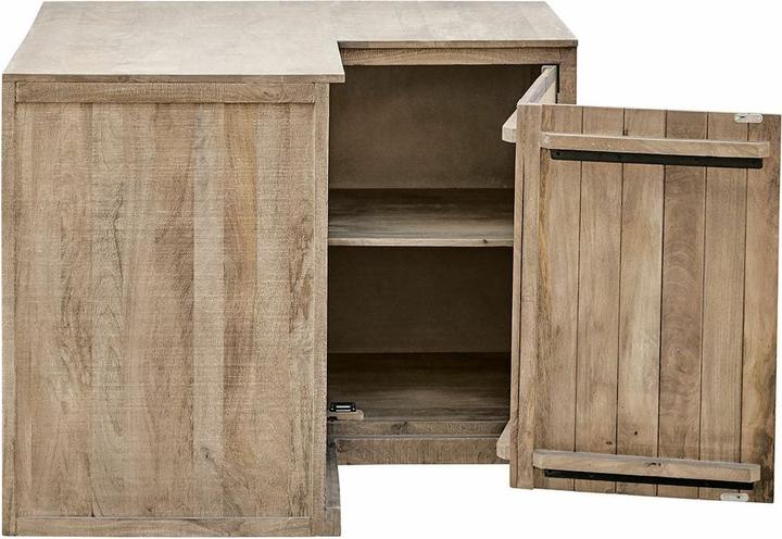 Produktbild Loberon Eckschrank Oakland braun/schwarz (116 x 116 x 89.5 cm)