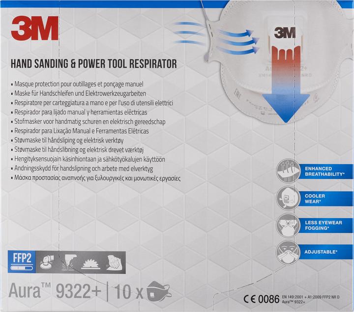 Actual product image 3M Aura 9322+ (FFP2, 10 x)