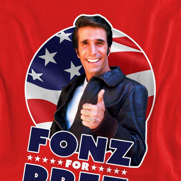 Immagine prodotto Happy Days Fonz for Prez Felpa Adulto Unisex (XL)