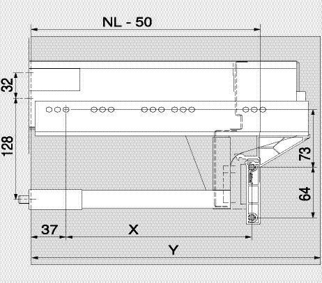 Actual product image Blum SERVO-DRIVE uno for suspended waste solutions