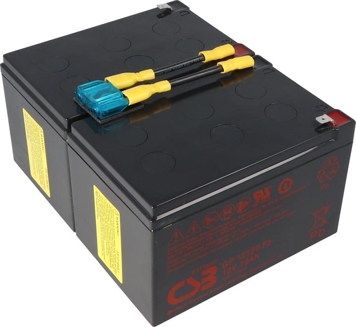 Produktbild CSB Akku passend für APC Ersatzbatterie Nr. 6 APC-RBC6, SCD6 Ersatzbatterie vormontiert mit Kabel un