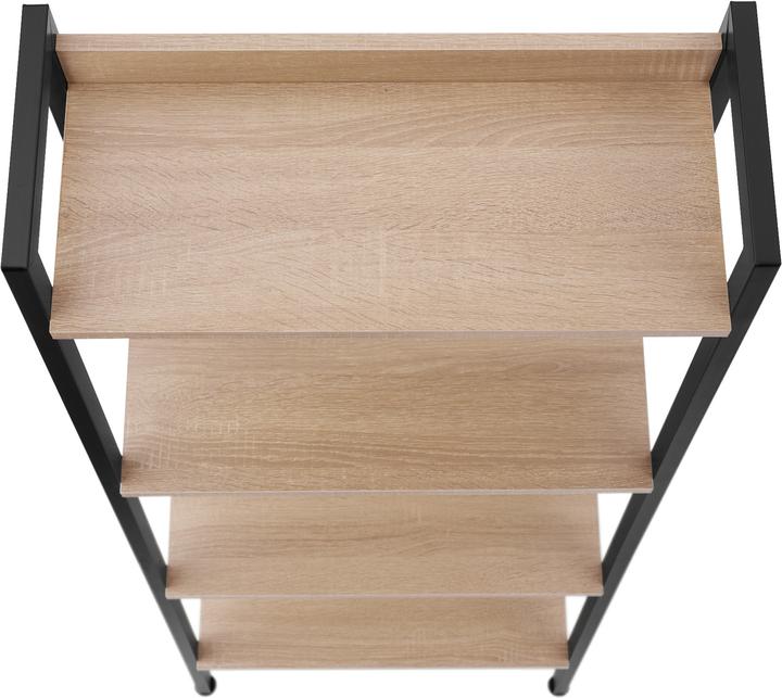 Actual product image tectake Free standing shelf Chatham | With 4 to 5 tiers (57.5 x 52 x 138 cm)