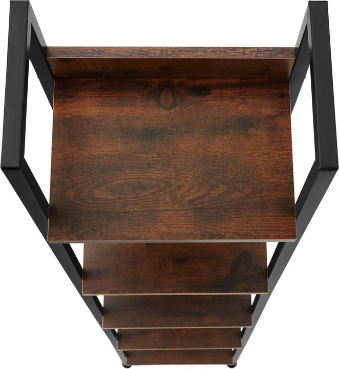 Actual product image tectake Free standing shelf Chatham | With 4 to 5 tiers (35.5 x 31.5 x 170.5 cm)