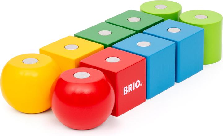 Produktbild Ravensburger BRIO – 30435 Magnetische Holzbausteine | Holzbausteine für Kinder ab 12 Monaten