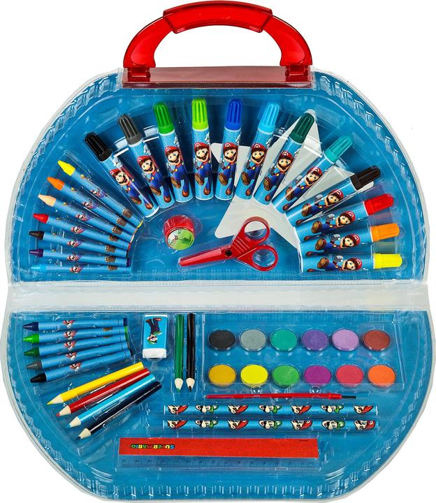 Immagine prodotto NoName Valigetta da colorare di Super Mario 51 pezzi (Multicolore, 12 x)