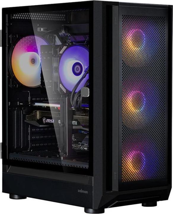 Actual product image Zalman i6 Black, RGB fan x4 T/G (ATX)