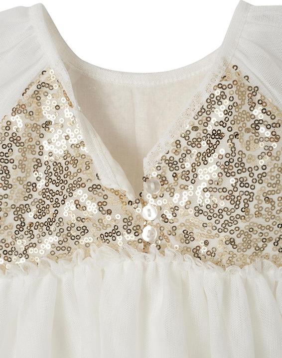 Actual product image Vertbaudet Kurzärmeliges Mädchen Festkleid mit Pailletten (92)