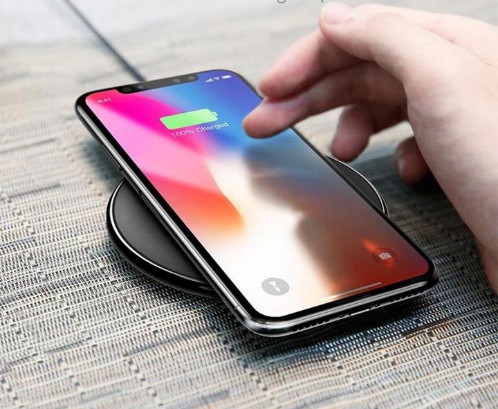 Image du produit Baseus Chargeur sans fil Qi en cuir