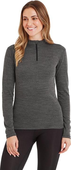 Actual product image TOG24 Womens/Ladies Nevis Merino Wool Zip Neck Base Layer Top